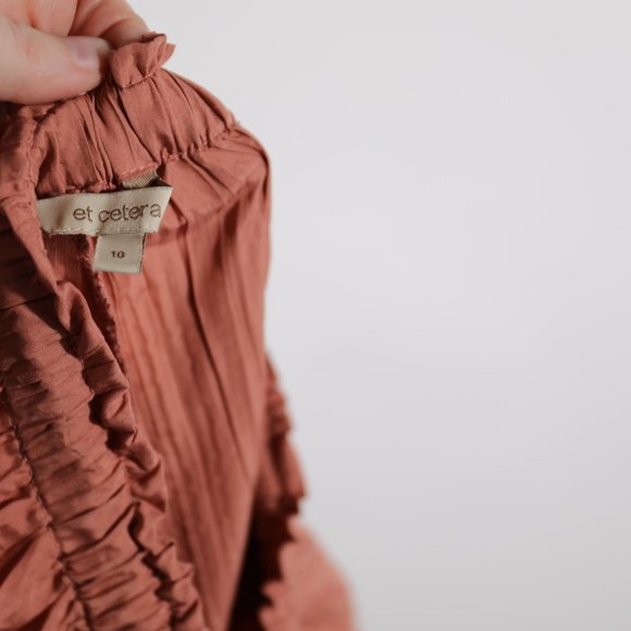 Etc cetera summer cropped pants flowy pleated - Picture 3 of 5